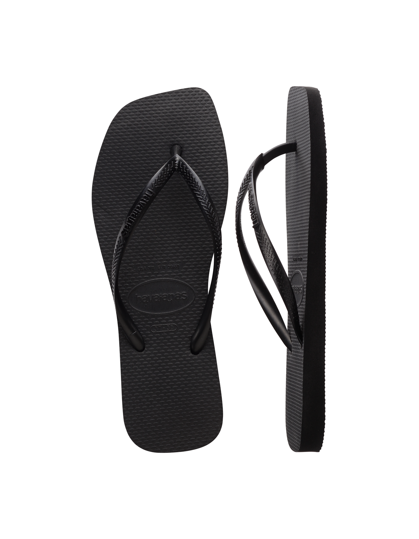 Havaianas Slim Square Toe Thong - Black