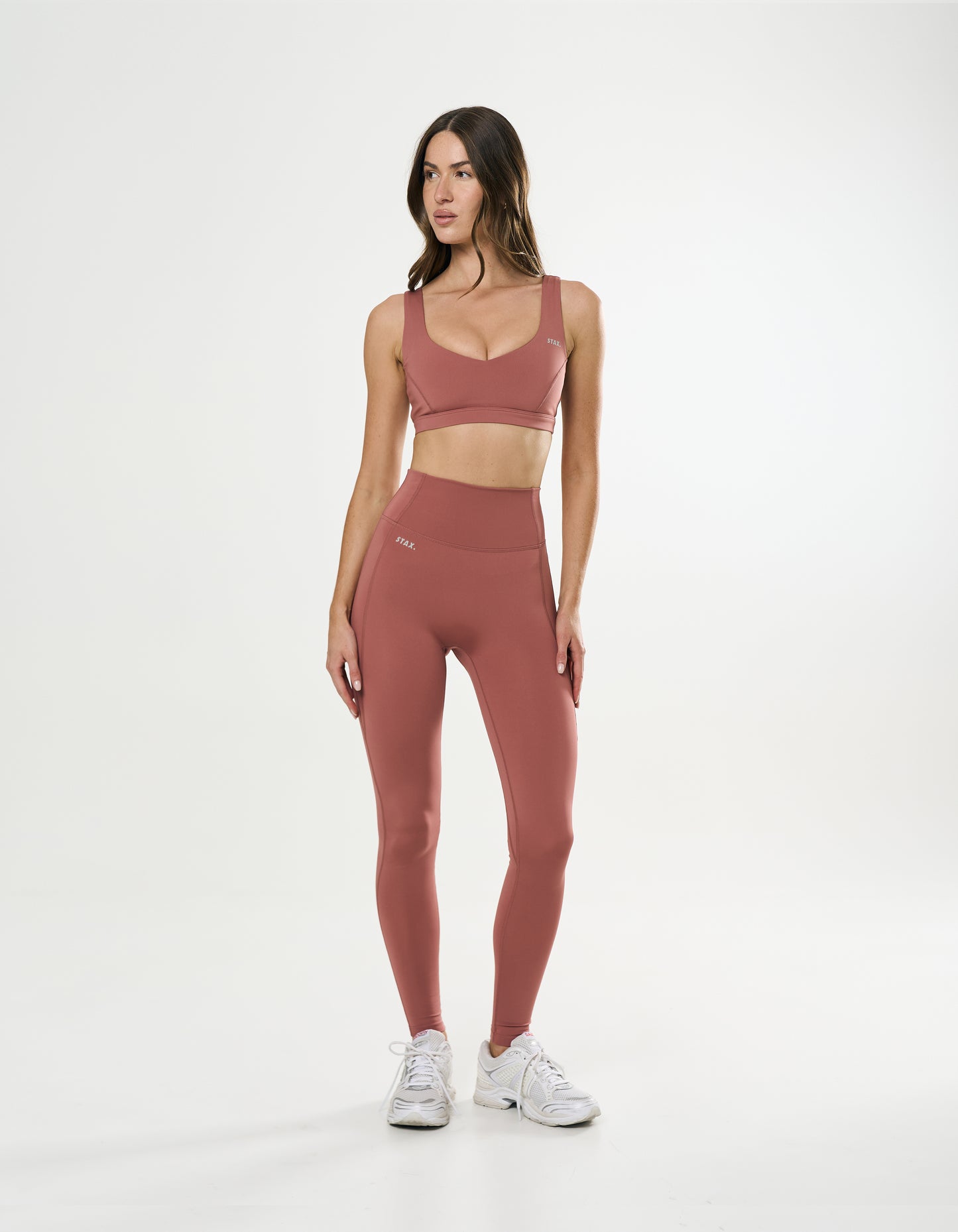 Pocket Full Length Tights Astryx - Rust