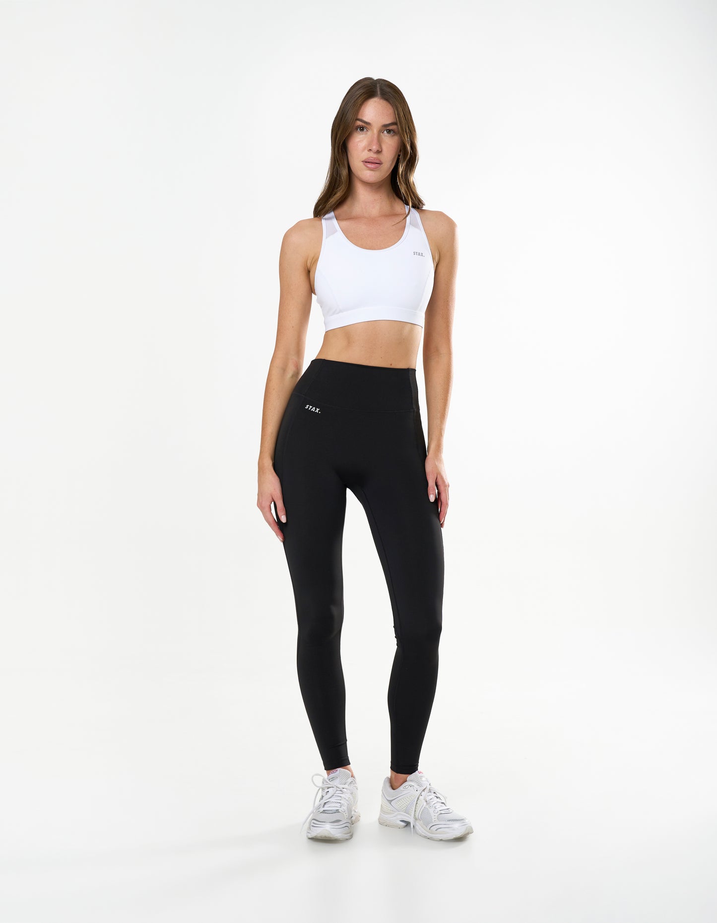 Mesh Racerback Sports Bra Astryx - White