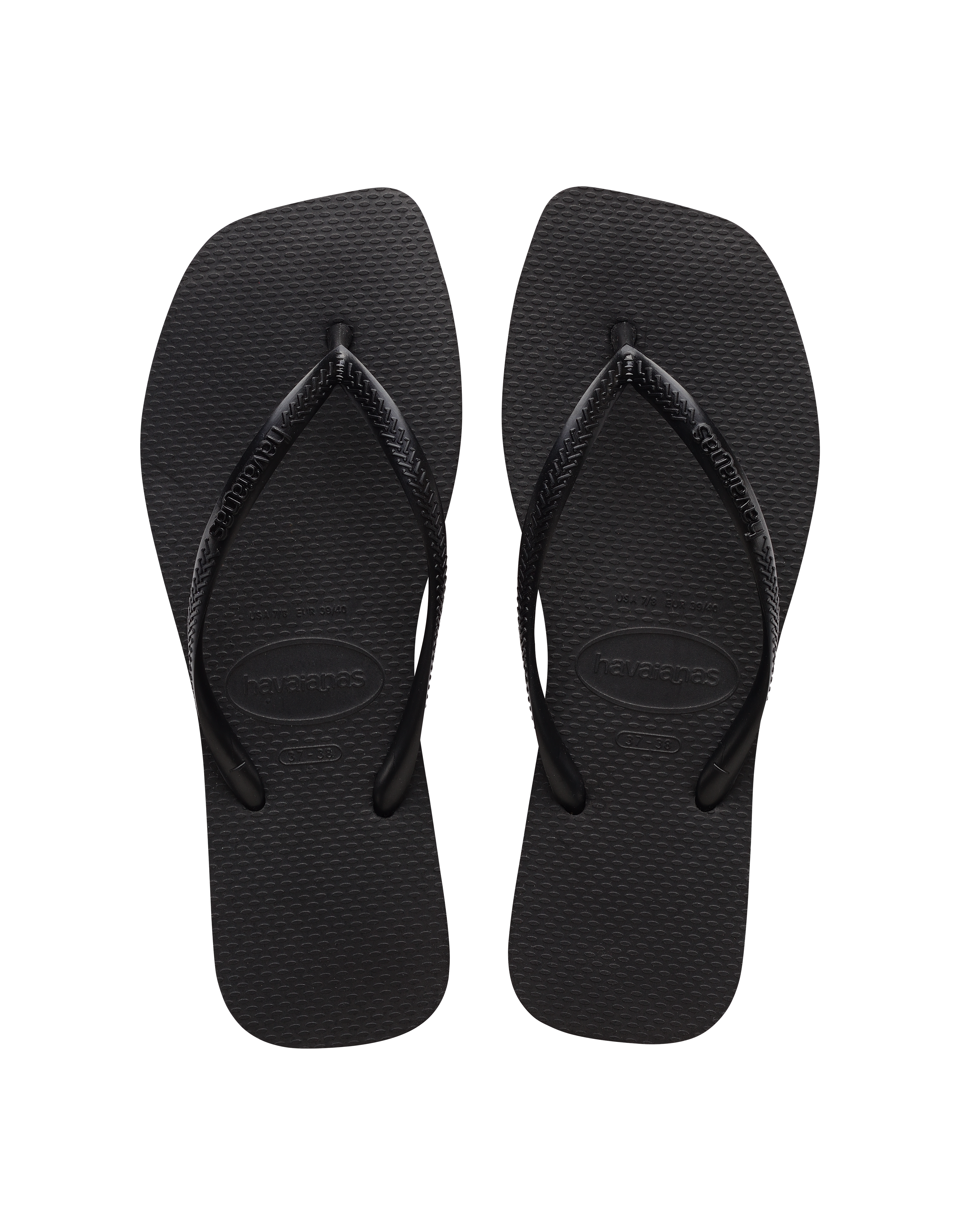 Havaianas Slim Square Toe Thong - Black