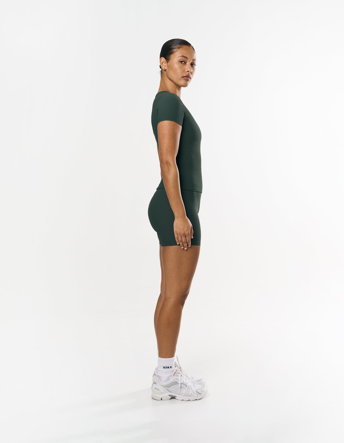 Active Rib Midi Bike Shorts - Alpine