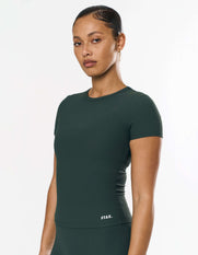 Active Rib Fitted Tee - Alpine
