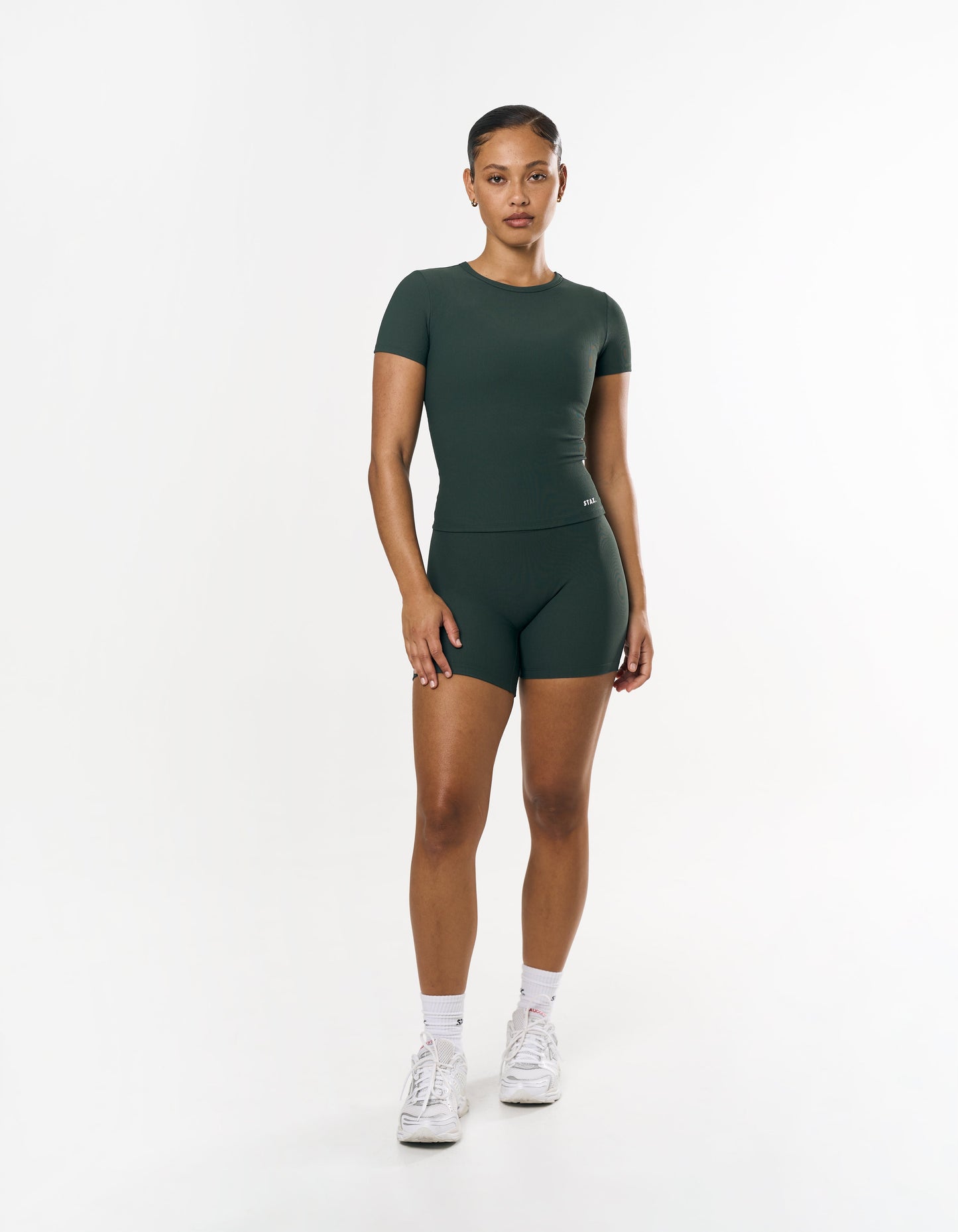 Active Rib Fitted Tee - Alpine