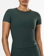 Active Rib Fitted Tee - Alpine