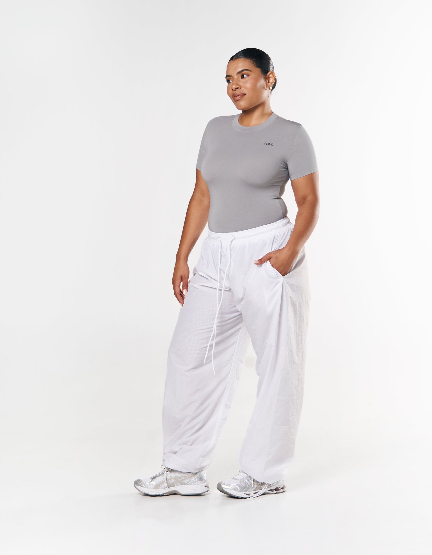 Parachute Pants- White