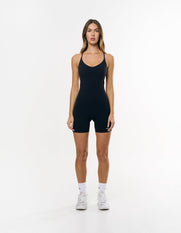 Low V Back Playsuit Airlyte - Black