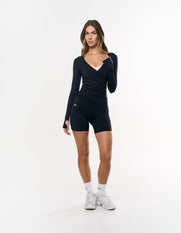 Wrap Longsleeve Airlyte - Black