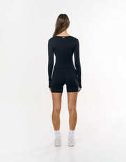Wrap Longsleeve Airlyte - Black
