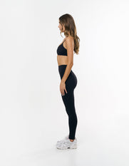 Ruched Crop Airlyte - Black