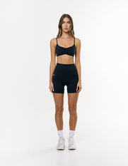 Ruched Crop Airlyte - Black