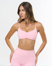 Ruched Crop Airlyte - Blush