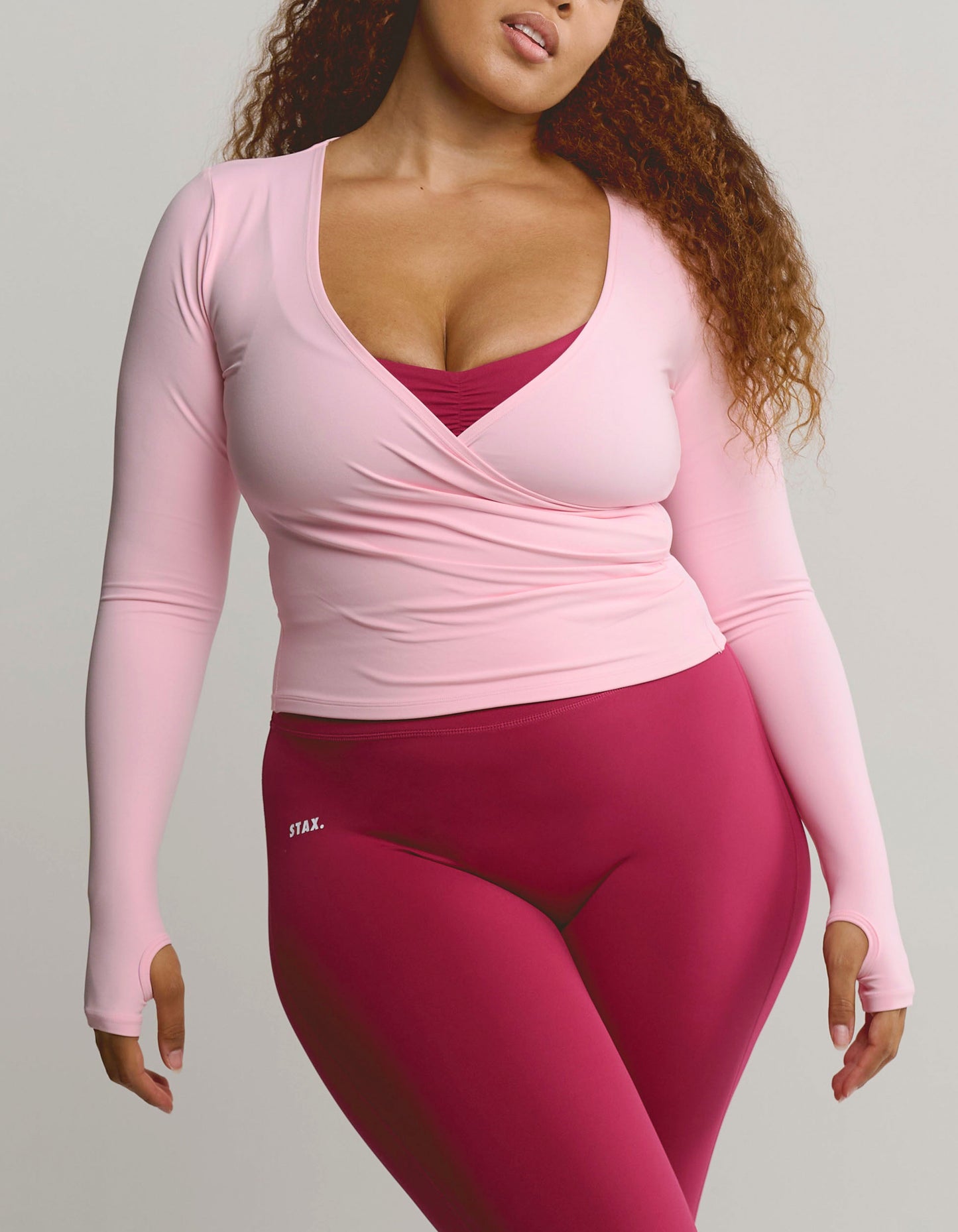Wrap Longsleeve Airlyte - Blush