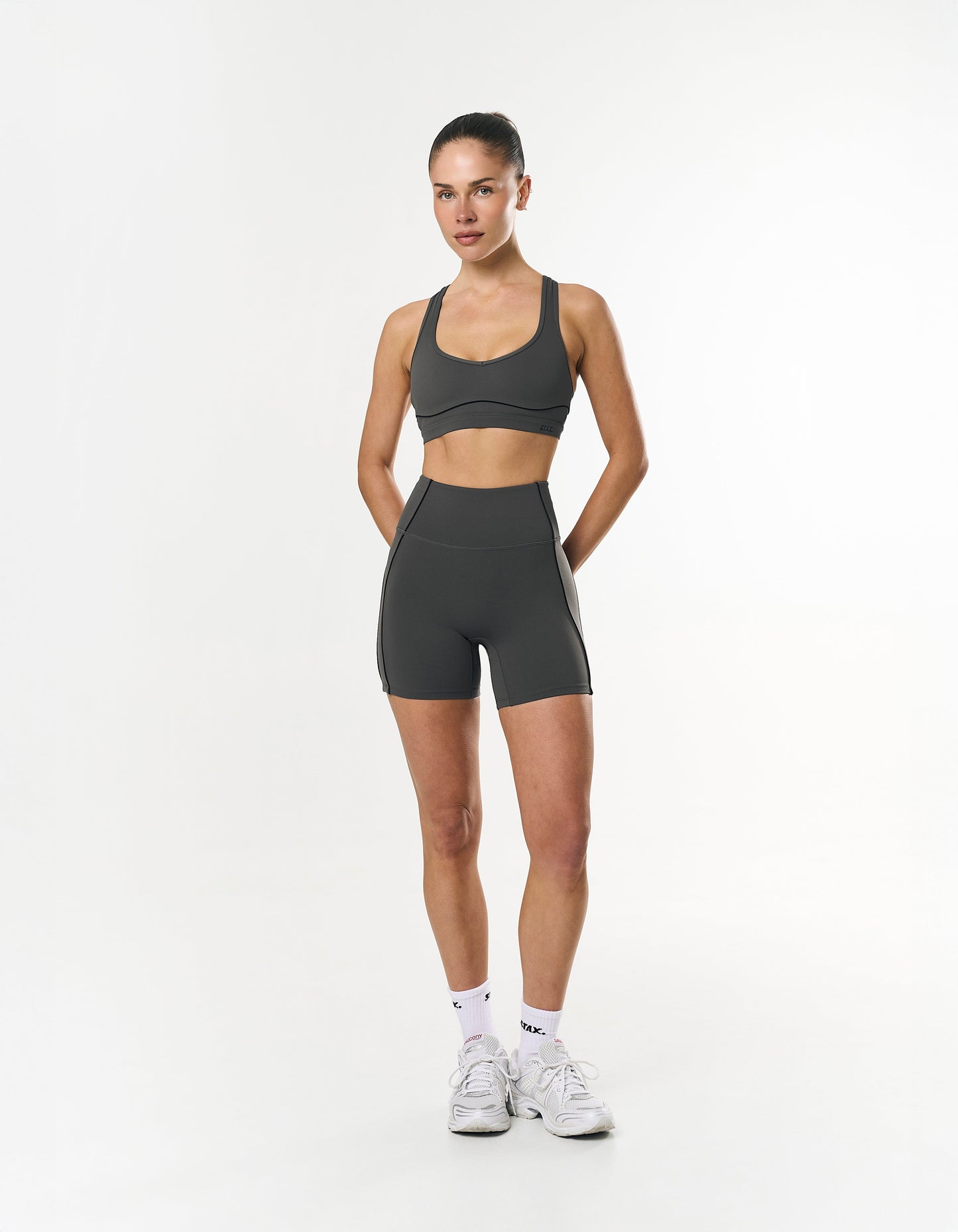 Contour Midi Bike Shorts Airlyte - Storm