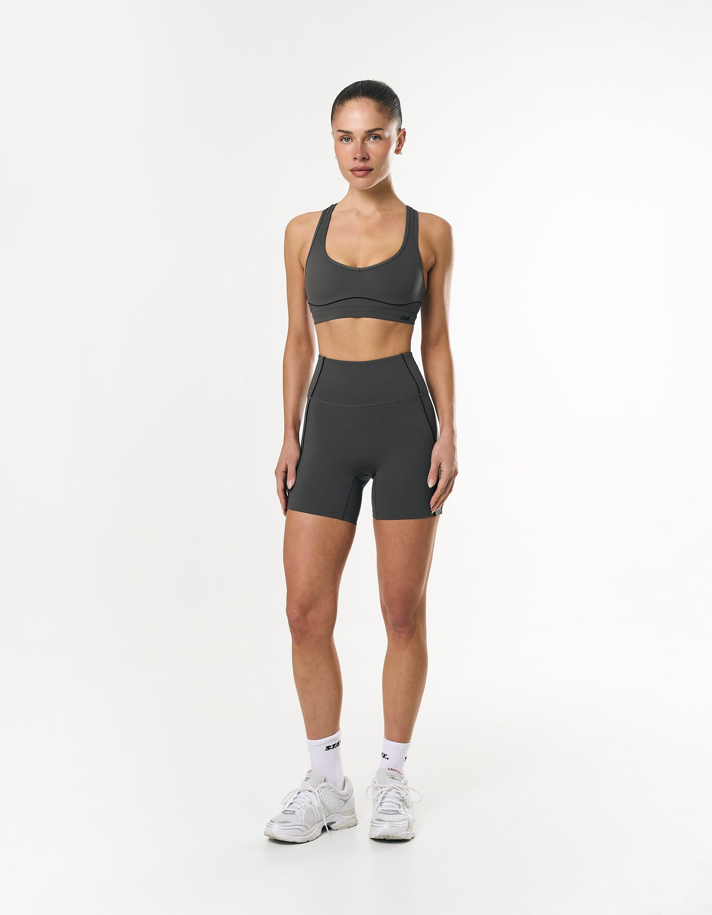Contour Midi Bike Shorts Airlyte - Storm