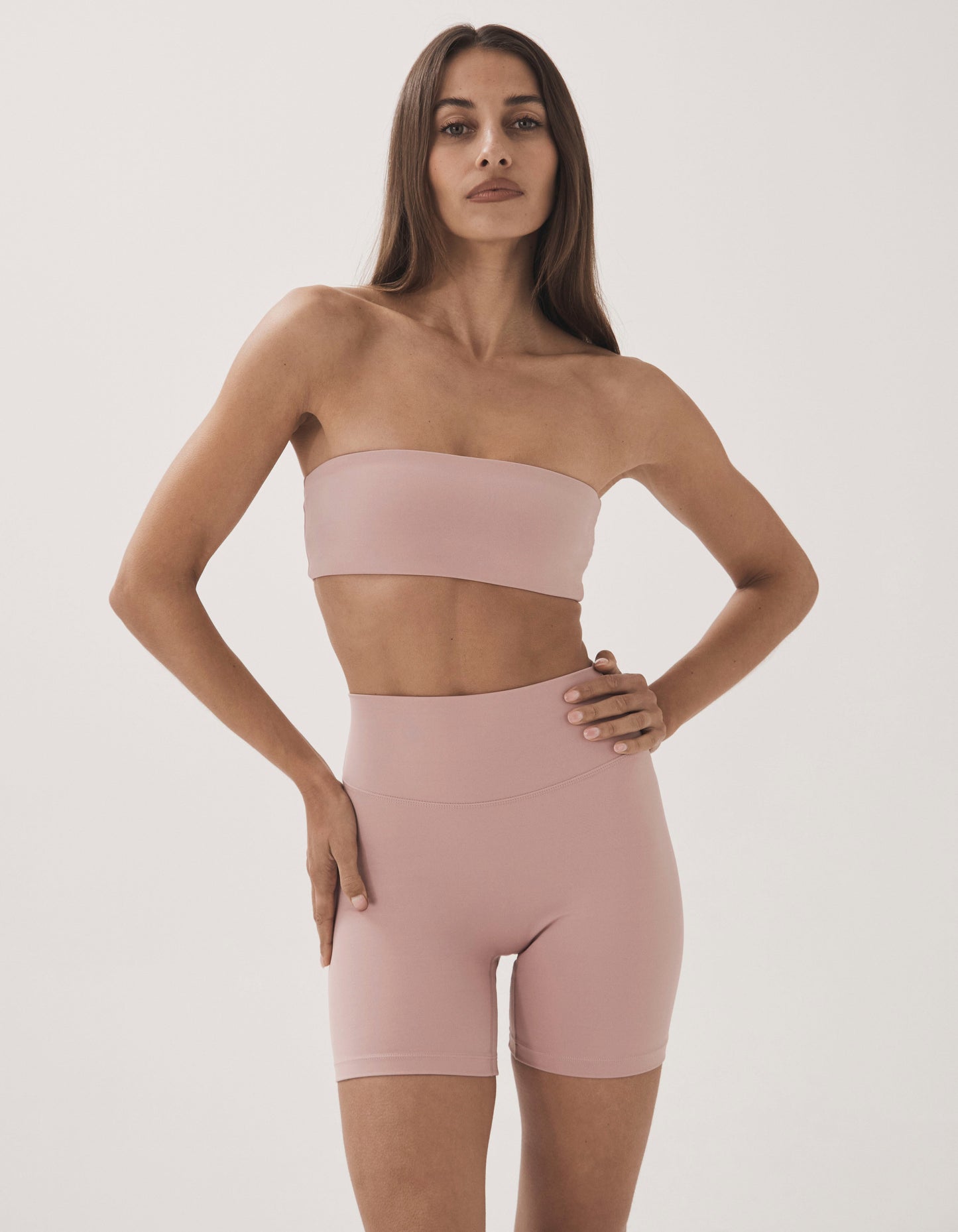 Bandeau Crop Airlyte - Dusty Pink