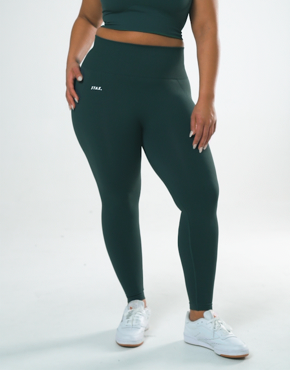 Premium Seamless Tights - Forest