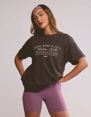 Wellness Oversized Tee - Slate Grey