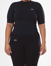 Premium Seamless High Neck Tee - Astro