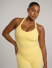 V Neck Tank Airlyte - Limoncello