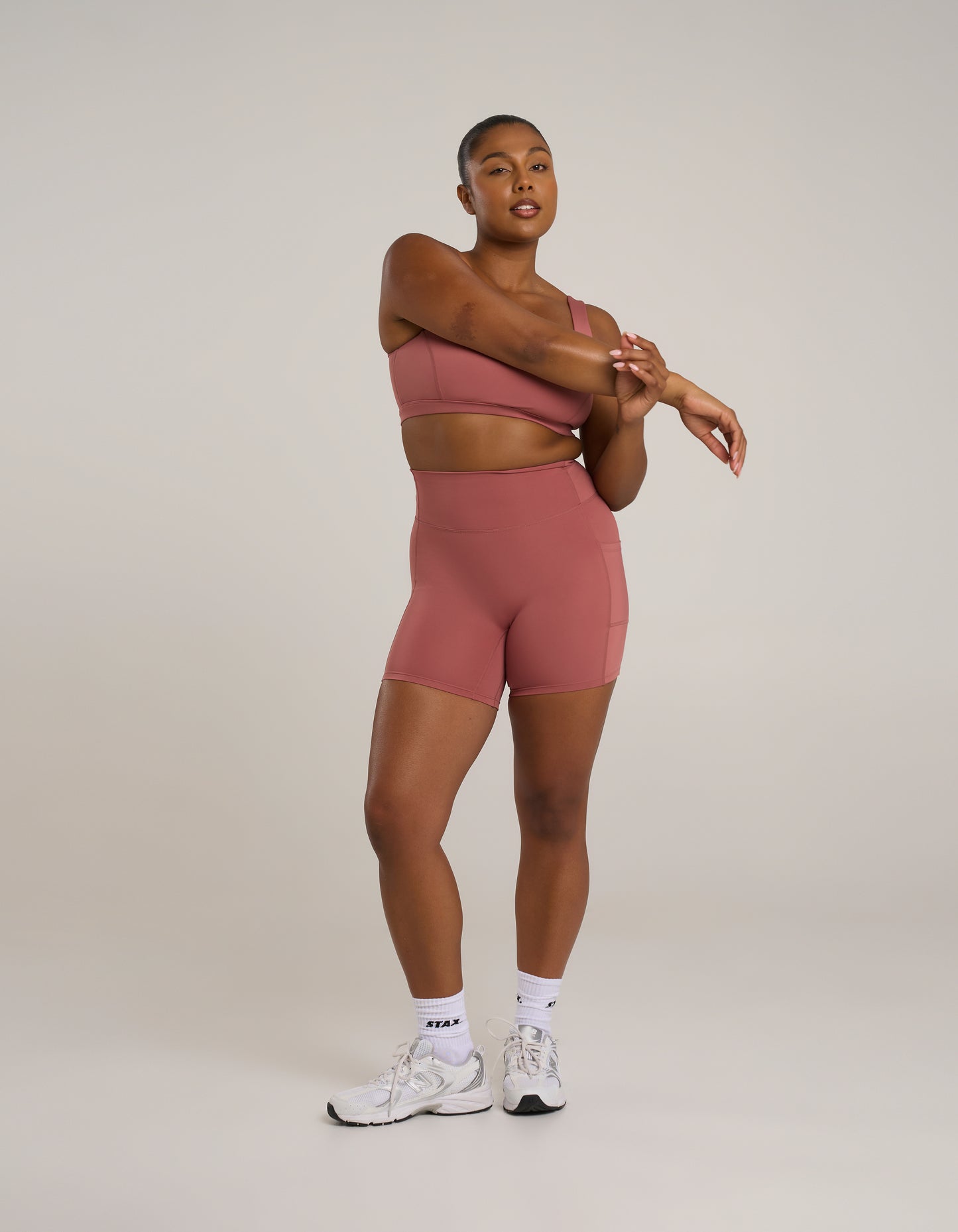 Pocket Midi Bike Shorts Astryx - Rust