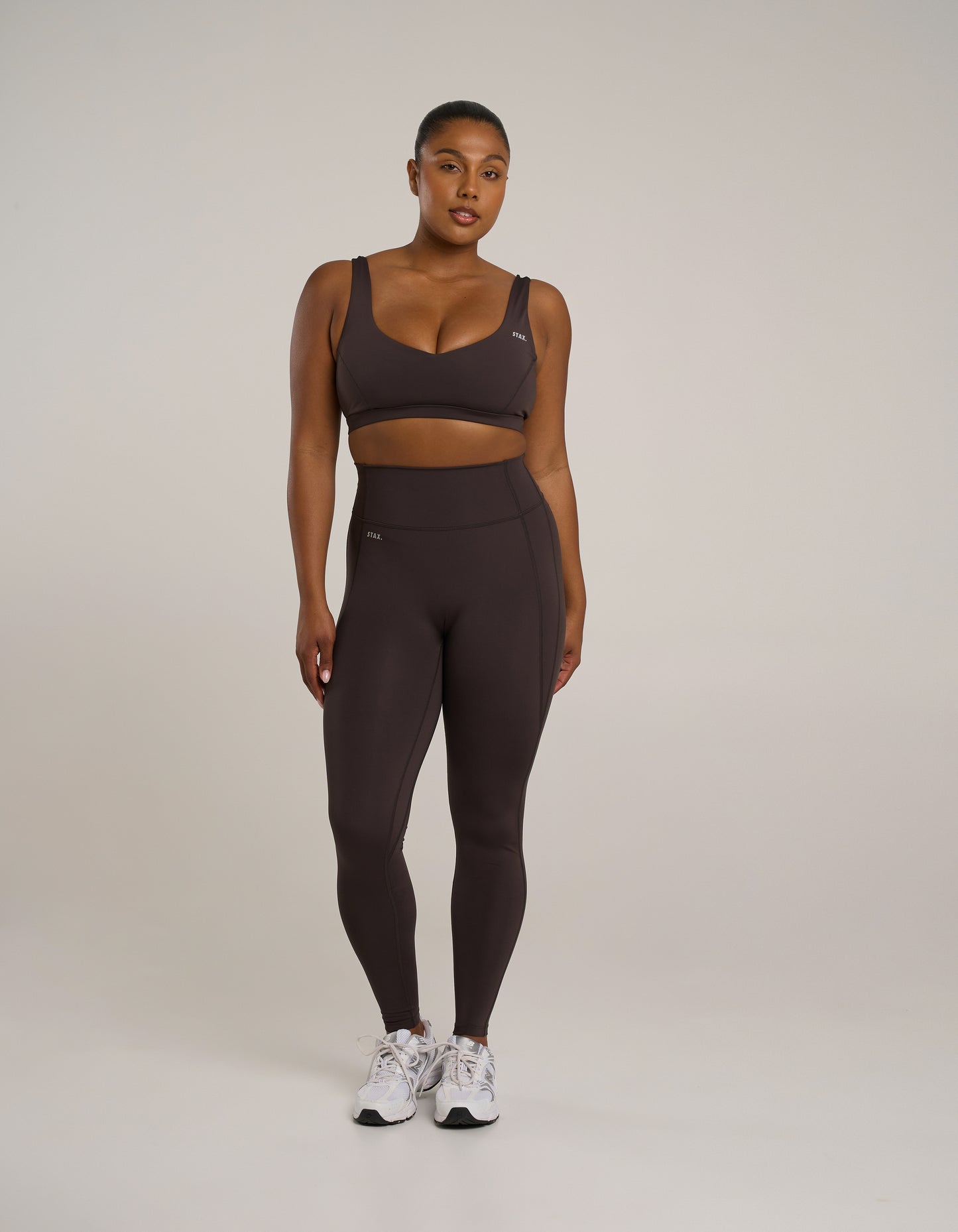 Pocket Full Length Tights Astryx - Truffle