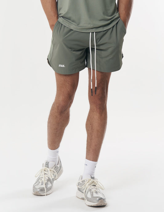 Mens Sport Nylon Shorts - Sage