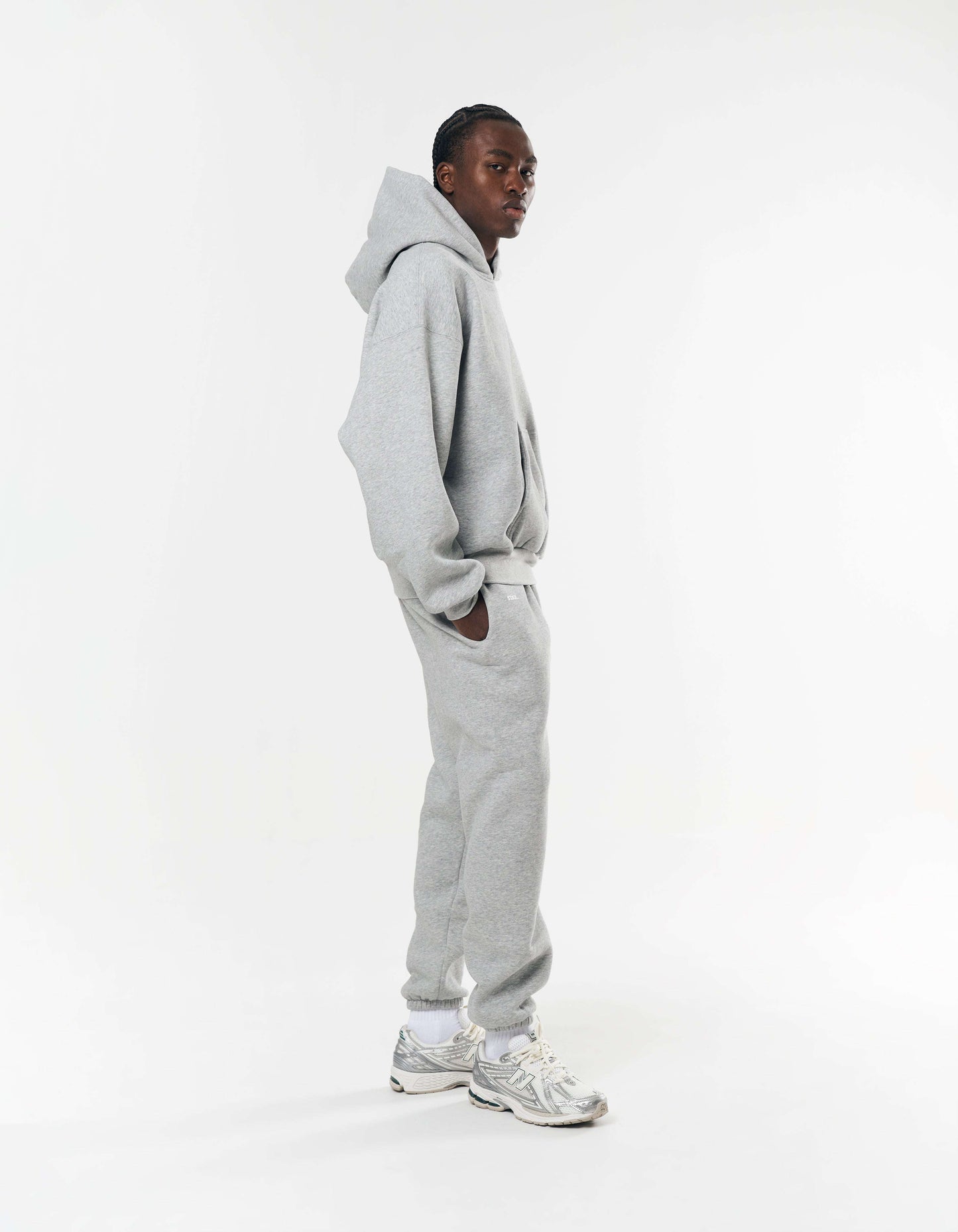 Classic Cuffed Jogger - Dark Grey Marle
