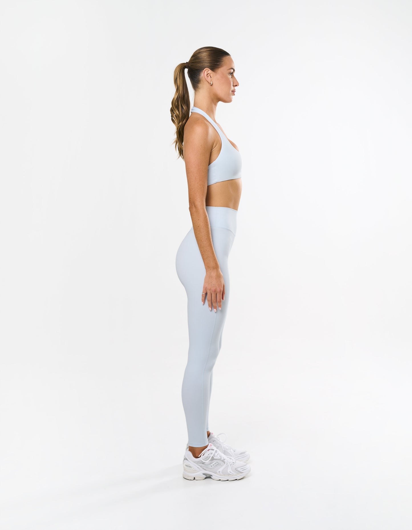 Square Neck Halter Crop Airlyte - Arctic