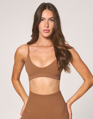 Premium Seamless Bralette - Toffee