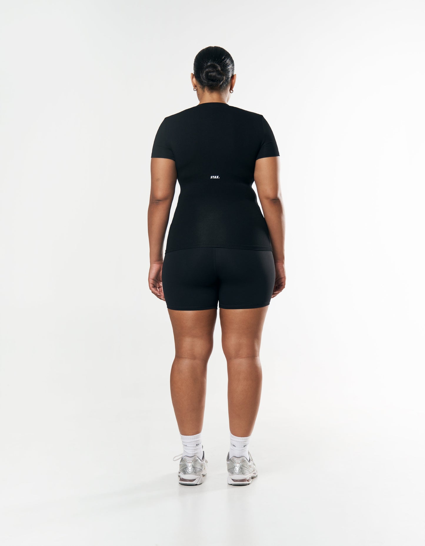 AW Womens Tee - Black/ White