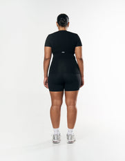 AW Womens Tee - Black/ White