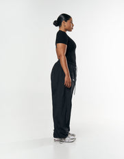 AW Womens Tee - Black/ White