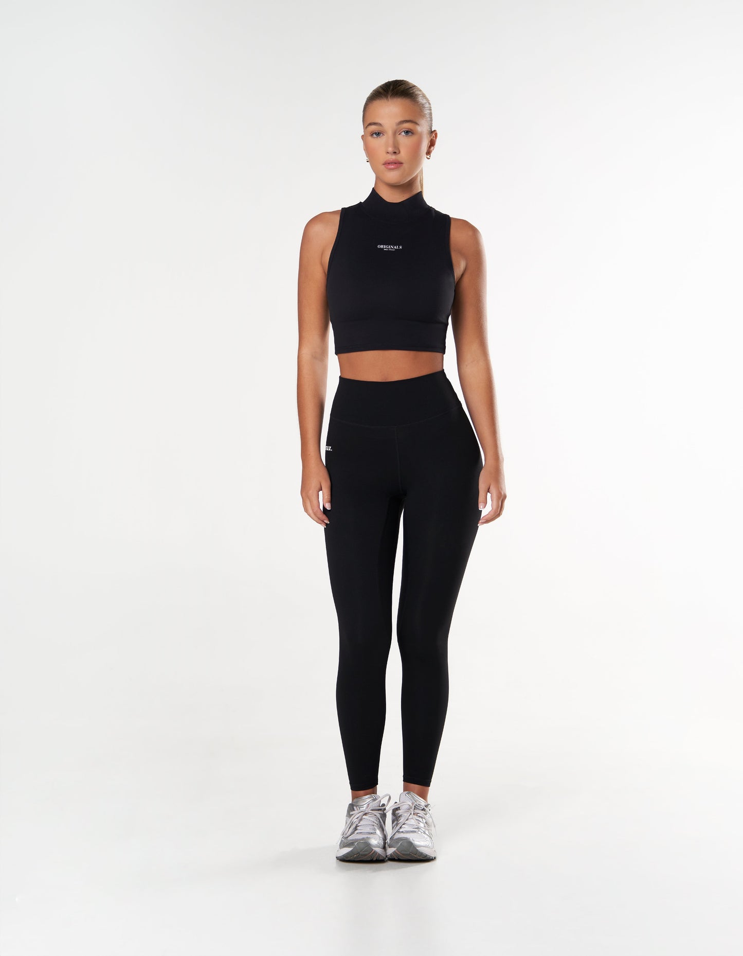 High Neck Cropped tank NANDEX™ - Black