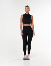 High Neck Cropped tank NANDEX™ - Black