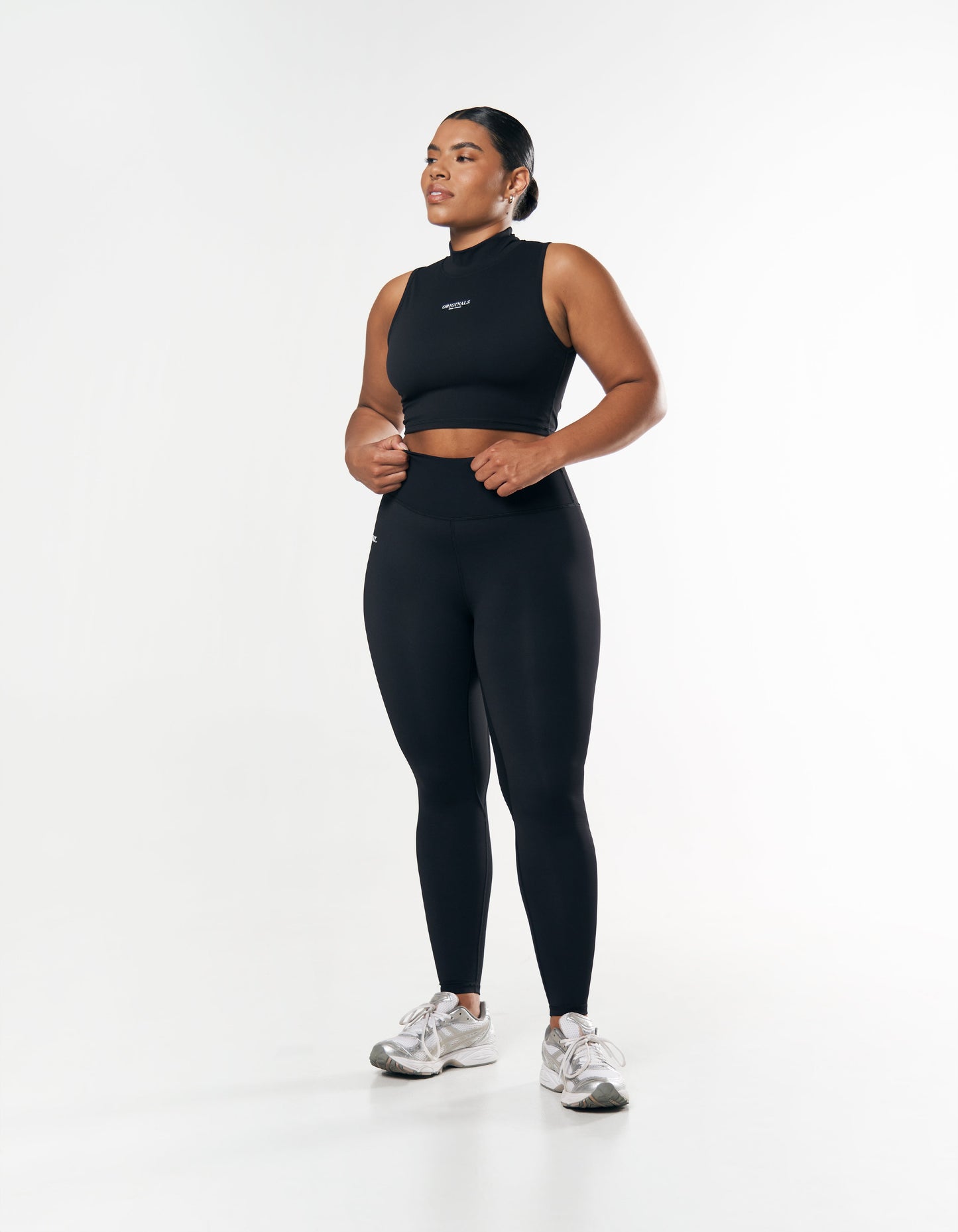 High Neck Cropped tank NANDEX™ - Black