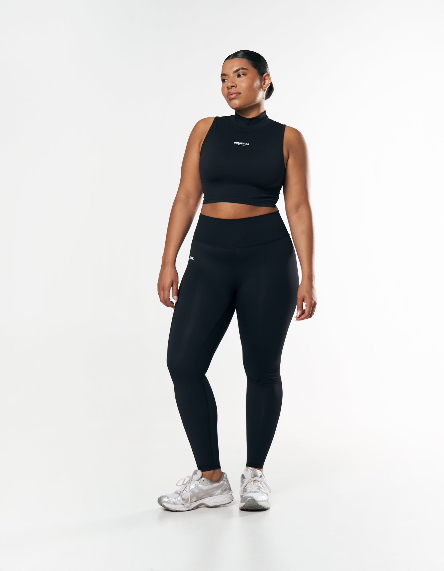 High Neck Cropped tank NANDEX™ - Black