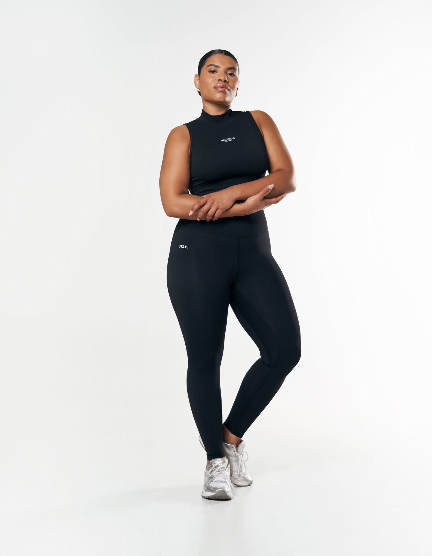 High Neck Cropped tank NANDEX™ - Black