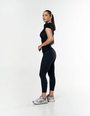 AW Womens Tee - Black/ White