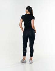 AW Womens Tee - Black/ White