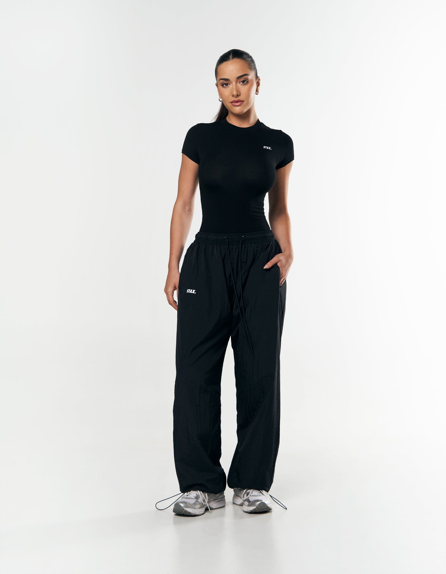 AW Womens Tee - Black/ White