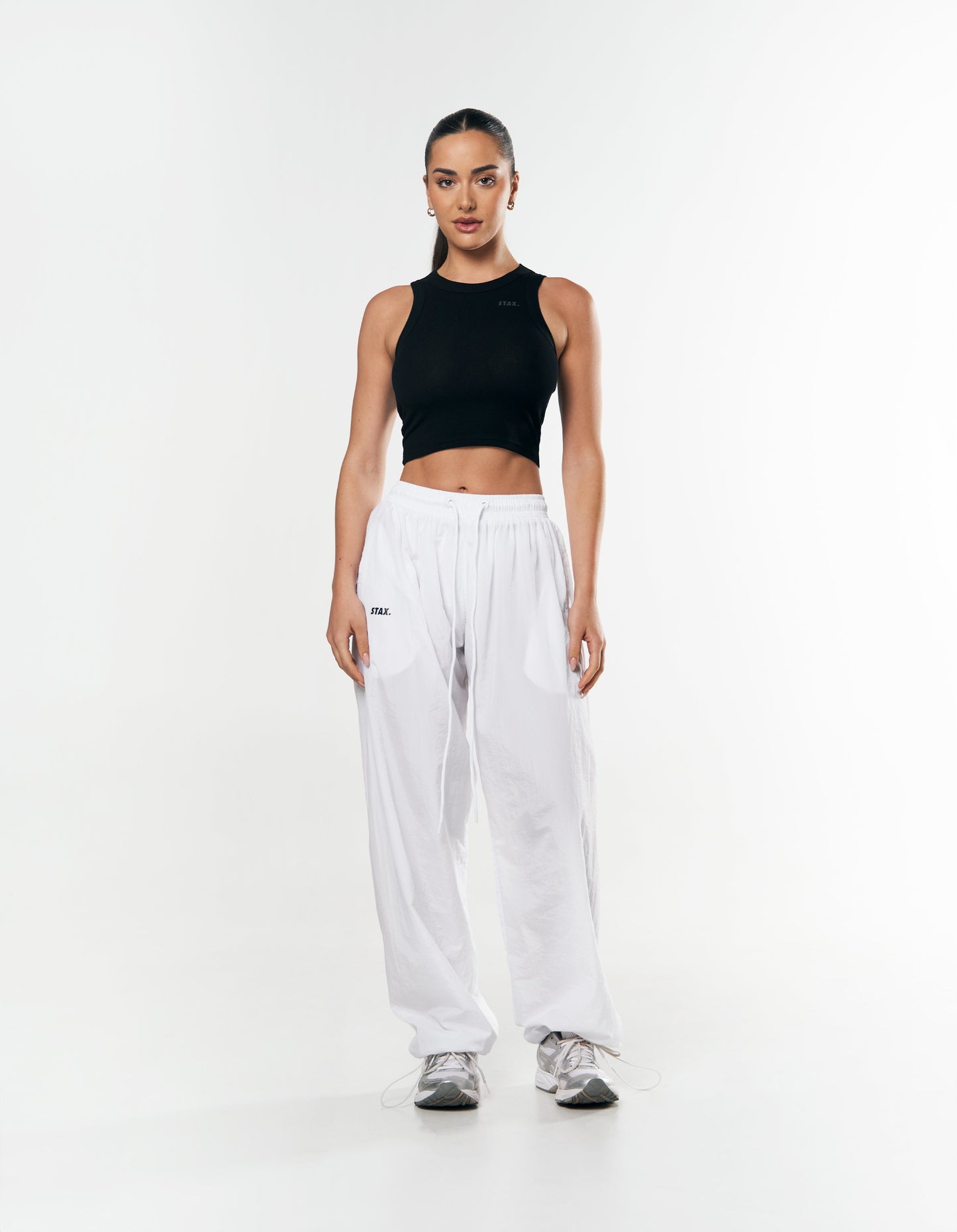 Parachute Pants- White