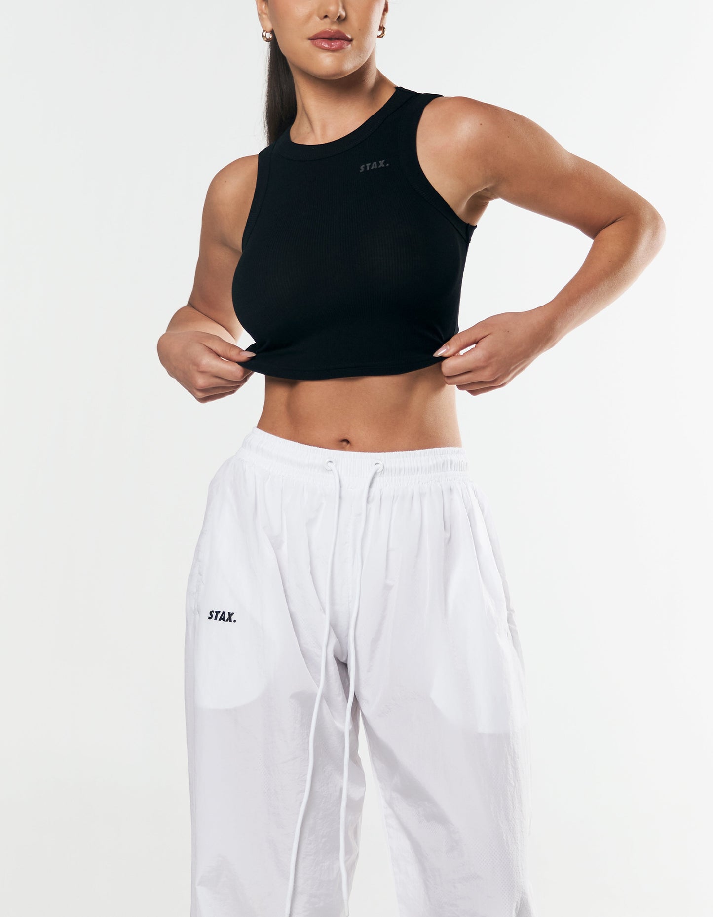 Ribbed Tank - Black