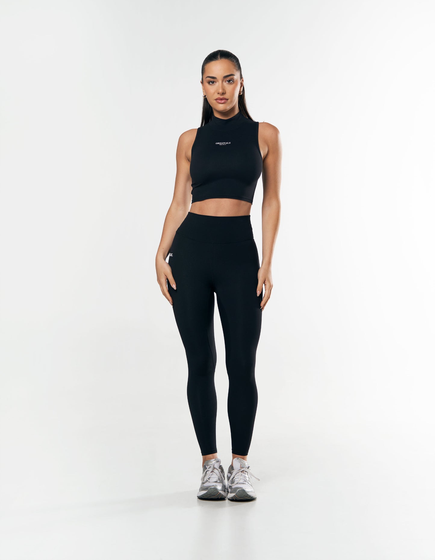 High Neck Cropped tank NANDEX™ - Black