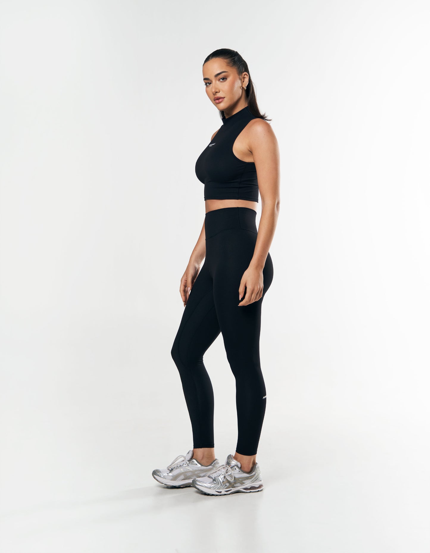 High Neck Cropped tank NANDEX™ - Black