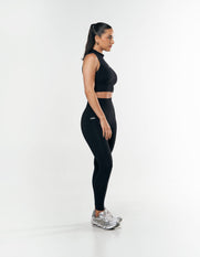 High Neck Cropped tank NANDEX™ - Black