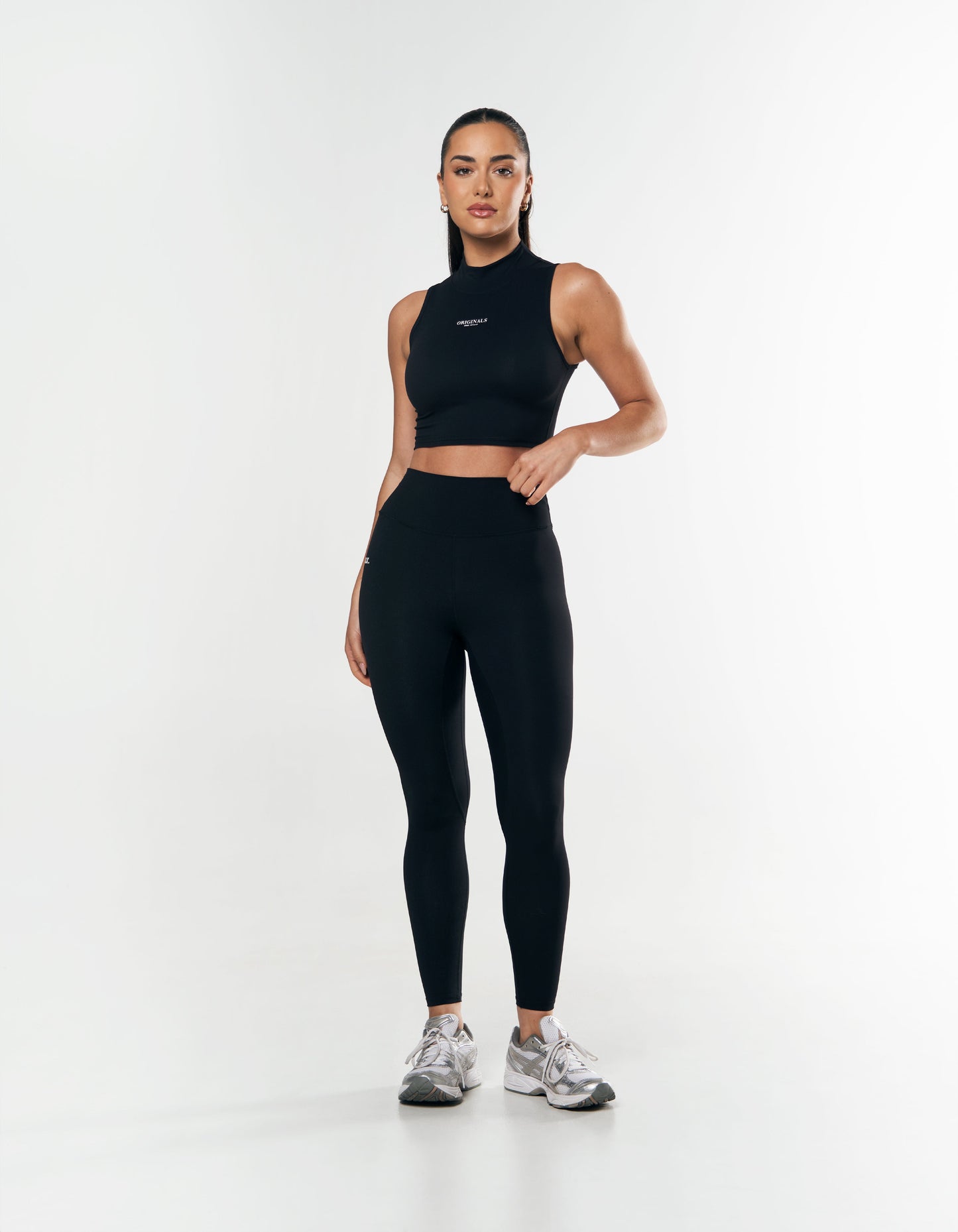 High Neck Cropped tank NANDEX™ - Black