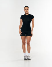 AW Womens Tee - Black/ White