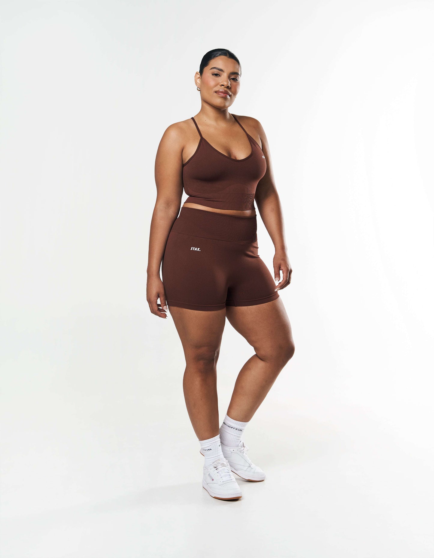 Premium Seamless Mini Bike Shorts - Umber