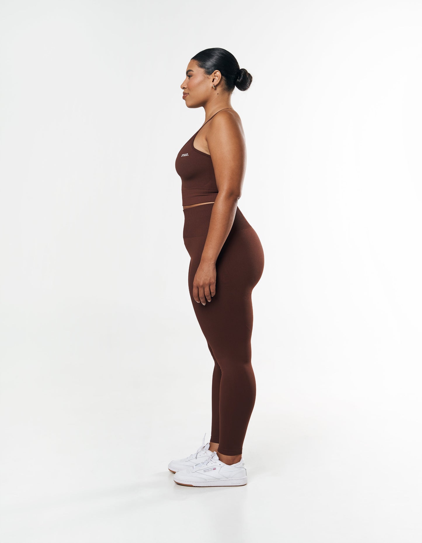 Premium Seamless Strappy Crop - Umber