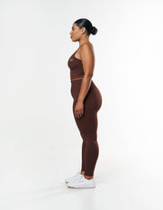 Premium Seamless Strappy Crop - Umber